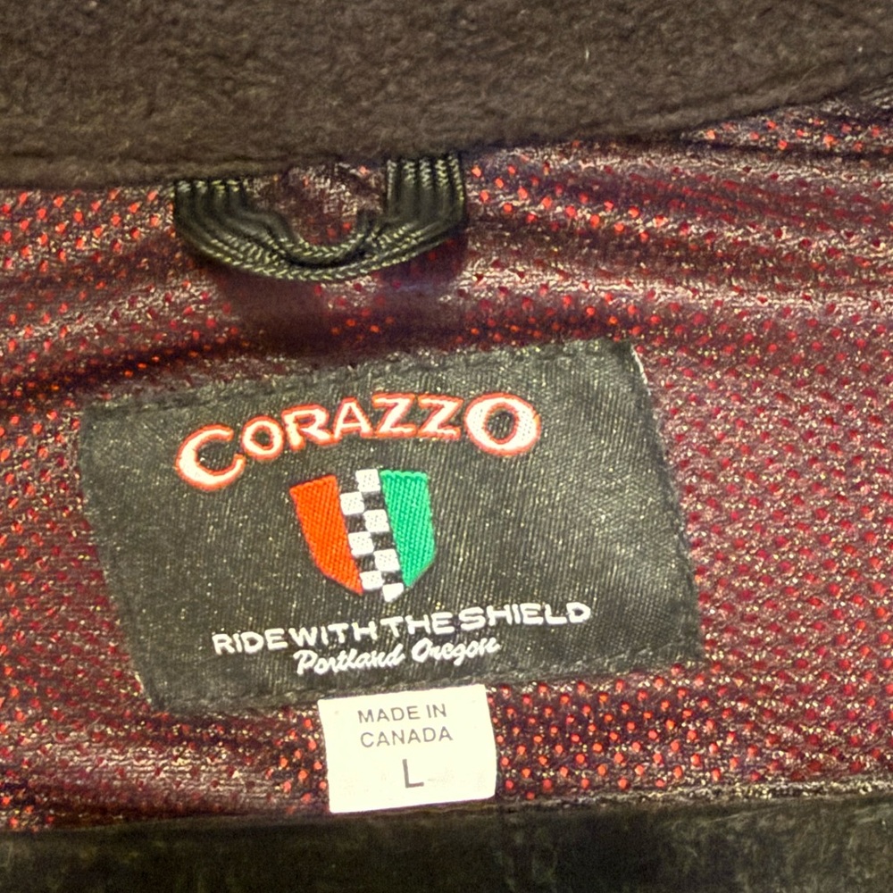 Vespa moto jacket Red Jacket with Reflective Stripes - Picture 5 of 6